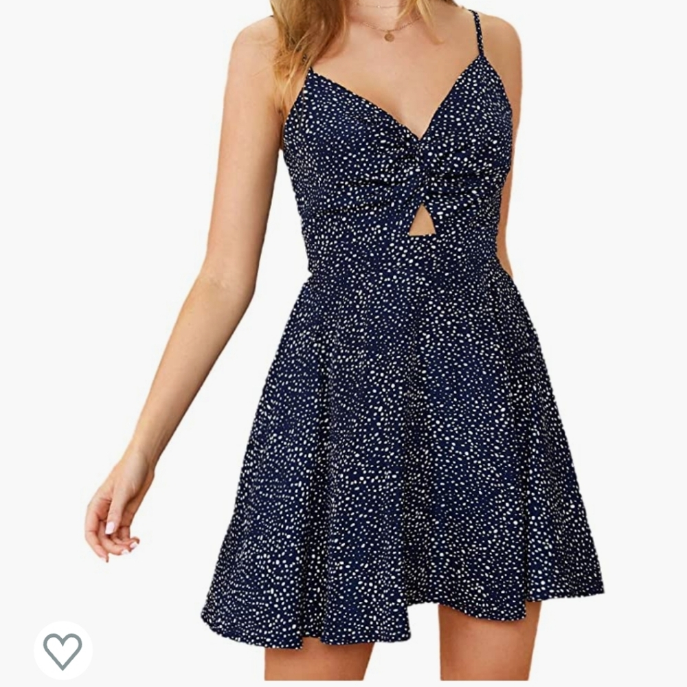 Floral tie back dress